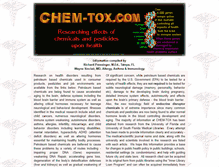 Tablet Screenshot of chem-tox.com